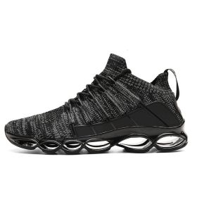 Casual Shoes Breathable Sneakers Mesh Boy Men Hot Comfortable Sport New Tenis Red Black Gray Spring Summer Autumn Blade Big Size (Color: Grey, size: 40)