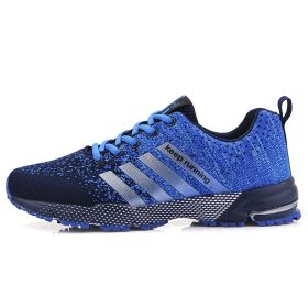 New Arrival Men Walking Running Shoes Summer Breathable Outdoor Sport Training Sneakers for Men Big Size Athletic Trainers 2022 (Color: 8702 blue, size: 43)