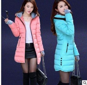 11 Colors Winter Women Fashion Ultra Light Down Jacket Duck Down Hooded Jackets Warm Slim Coat Female Solid Outwear Clothing (Color: Pink, size: M)