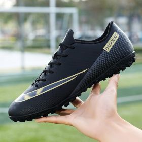 Quality Futsal American Football Boots Neymar Ultra Light Soccer Shoes Wholesaler Chuteira Campo Cleats Training Sneakers TF/AG (Color: 167-TF-black, size: 42)
