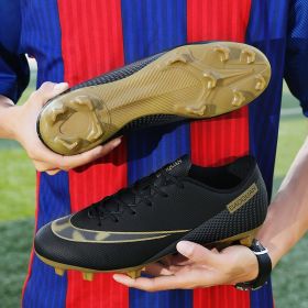 Quality Futsal American Soccer Shoes Neymar Ultra Light Football Boots Wholesaler Chuteira Campo Cleats Training Sneakers TF/AG (Color: 167-FG-black, size: 35)