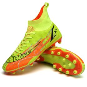 Quality Futsal American Football Boots Neymar Ultra Light Soccer Shoes Wholesaler Chuteira Campo Cleats Training Sneakers TF/AG (Color: 2286-AG-green, size: 44)
