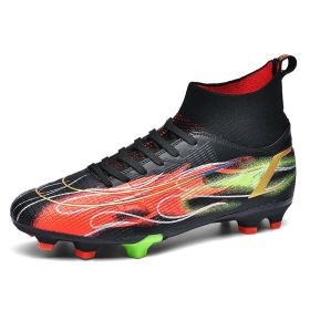 High Quality Soccer Shoes Mbappe Football Boots Futsal Chuteira Campo Cleats Men Training Sneakers Ourdoor Women Footwear TF/FG (Color: ss1391-FG-black, size: 41)