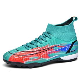 High Quality Soccer Shoes Mbappe Football Boots Futsal Chuteira Campo Cleats Men Training Sneakers Ourdoor Women Footwear TF/FG (Color: ss1391-TF-moon, size: 38)