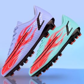 High Quality Soccer Shoes Mbappe Football Boots Futsal Chuteira Campo Cleats Men Training Sneakers Ourdoor Women Footwear TF/FG (Color: 1413-AG-moon purple, size: 41)