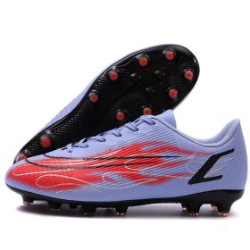 High Quality Soccer Shoes Mbappe Football Boots Futsal Chuteira Campo Cleats Men Training Sneakers Ourdoor Women Footwear TF/FG (Color: ss1413-AG-purple, size: 38)