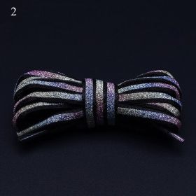 120/140/160cm Holographic Reflective Shoelace Rope Women Men Glowing In Dark Shoe Laces For Sneakers Sport Shoes Rope Bootlaces (Length: 140cm, Color: A2)