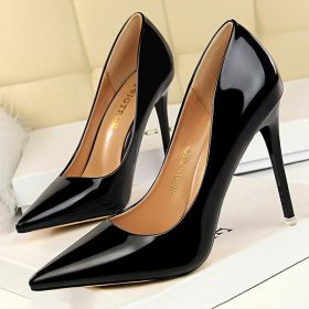 Women Pumps Patent Leather High Heels Shoes Women Basic Pump Wedding Shoes Female Stiletto Women Heel Plus Size 43 (Shoe Size: 41, Color: 9511A7Champagne7.5cm)