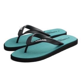 Men's flip flops summer non-slip outdoor sandal-topped foot slippers men's casual rubber beach shoes (colour: Red, size: S (suitable for 39-40 yards))