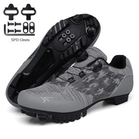 Cycling Sneaker Mtb Cleats Shoes Men Flat Pedal Bicycle Shoes Women Road Bike Boots Speed Sneakers Mountain Bike SPD Footwear (Color: Green, size: 40)