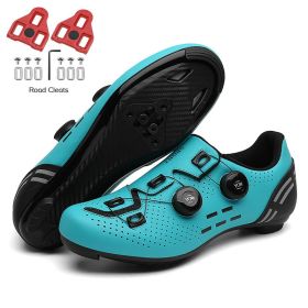 Road Bike Shoes Carbon Men Cycling Sneaker Mtb Self-Locking Cleats Bicycle Shoes Flat Speed Sneaker Women Racing Biking Footwear (Color: moon road, size: 38)