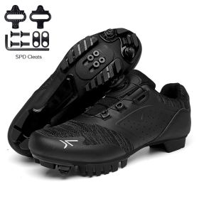 Cycling Sneaker Mtb Cleats Shoes Men Flat Pedal Bicycle Shoes Women Road Bike Boots Speed Sneakers Mountain Bike SPD Footwear (Color: Gold, size: 40)