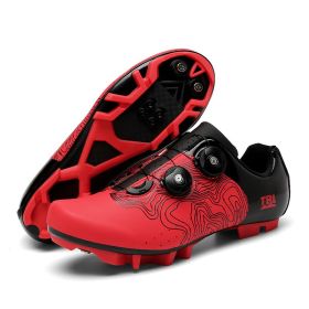 Outdoor Sports Cycling Shoes MTB Men Self-Locking Speed Sneaker Road Bike Boots SPD Cleats Mountain Bicycle Shoes Women Racing (Color: red mtb, size: 38)