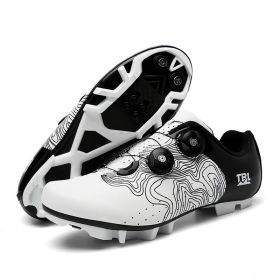 Outdoor Sports Cycling Shoes MTB Men Self-Locking Speed Sneaker Road Bike Boots SPD Cleats Mountain Bicycle Shoes Women Racing (Color: white mtb, size: 38)