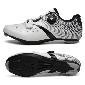 2022 Men Cycling Sneaker Mtb Flat Cleats Self-Locking Bicycle Shoes Women Road Bike Shoes Speed Racing Spd Mountain Bike Boots (Color: Ivory, size: 47)
