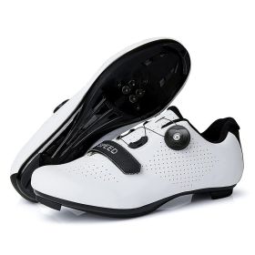 MTB Cycling Shoes Men Sport Self-locking Road Bike Boots Speed Sneaker Racing Women Bicycle Shoes Flat Cleats Mountain SPD Clits (Color: Army Green, size: 46)