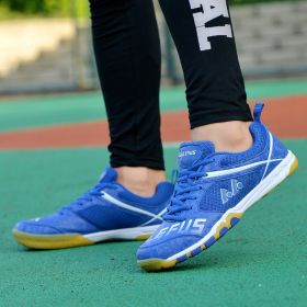 QUAOAR New Style Men Running Shoes Ourdoor Jogging Trekking Sneakers Lace Up Athletic Shoes Comfortable Light Soft Free Shipping (Color: Blue, size: 36)