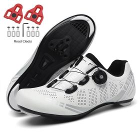 Road Bike Shoes Men Cycling Sneaker Mtb Cleat Shoes Flat Speed Sneakers Women Racing Bicycle Sneaker Mountain Biking Boots Spd (Color: Gray, size: 42)