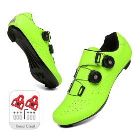 Mountain Cycling Shoes MTB Men Sports Road Bike Shoes Self-Locking SPD Cleat Bicycle Footwear Racing Women Speed Cycling Sneaker (Color: Ivory, size: 43)