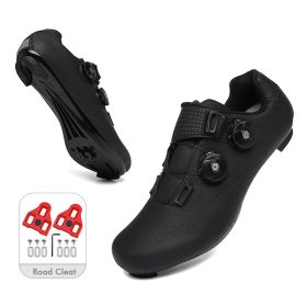 Mountain Cycling Shoes MTB Men Sports Road Bike Shoes Self-Locking SPD Cleat Bicycle Footwear Racing Women Speed Cycling Sneaker (Color: Dark Grey, size: 43)