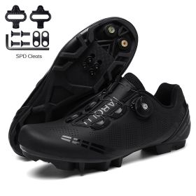 Road Bike Shoes Men Cycling Sneaker Mtb Cleat Shoes Flat Speed Sneakers Women Racing Bicycle Sneaker Mountain Biking Boots Spd (Color: black mtb, size: 46)