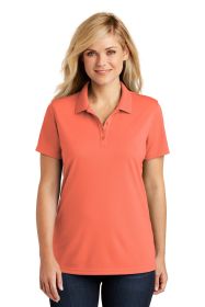 Port Authority Ladies Dry Zone UV Micro-Mesh Polo LK110 (Color: Coral Splash, size: XS)