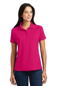 Sport-Tek Ladies Dri-Mesh Pro Polo L474 (Color: Pink Raspberry, size: XL)