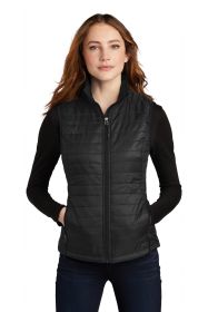 Port Authority Ladies Packable Puffy Vest L851 (Color: Deep Black, size: 4XL)