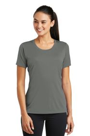 Sport-Tek Ladies PosiCharge Tough Tee LST320 (Color: Dark Smoke Grey, size: 4XL)