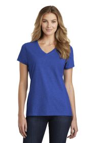 Port & Company Ladies Fan Favorite Blend V-Neck Tee LPC455V (Color: True Royal Heather, size: 3XL)