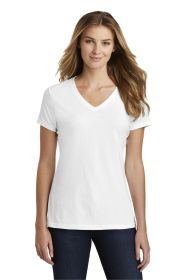 Port & Company Ladies Fan Favorite Blend V-Neck Tee LPC455V (Color: White, size: 4XL)