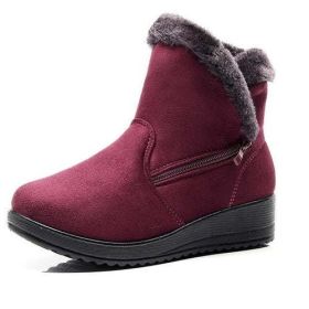 Women Ankle Boots Women Winter Shoes Female (Shoe Size: 9.5, Color: Red)