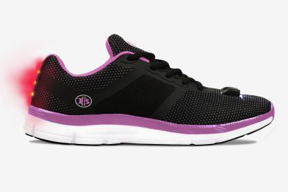 Girl's Night Runner Shoes With LED Lights (size: 35)