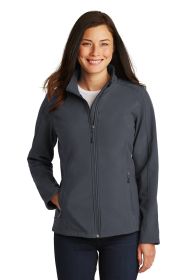Port Authority Ladies Core Soft Shell Jacket L317 (Color: Battleship Grey, size: XS)