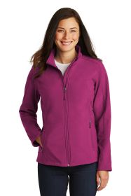 Port Authority Ladies Core Soft Shell Jacket L317 (Color: Very Berry, size: 4XL)