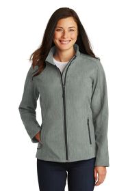 Port Authority Ladies Core Soft Shell Jacket L317 (Color: Pearl Grey Heather, size: XS)