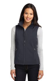Port Authority Ladies Core Soft Shell Vest L325 (Color: Battleship Grey, size: 4XL)