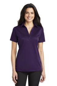 Port Authority Ladies Silk Touch Performance Polo L540 (Color: Bright Purple, size: S)