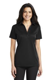 Port Authority Ladies Silk Touch Performance Polo L540 (Color: Black, size: S)