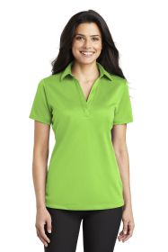 Port Authority Ladies Silk Touch Performance Polo L540 (Color: Lime, size: XS)