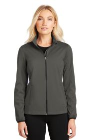 Port Authority Ladies Active Soft Shell Jacket L717 (Color: Grey Steel, size: XL)