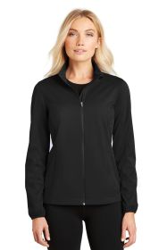 Port Authority Ladies Active Soft Shell Jacket L717 (Color: Deep Black, size: XS)