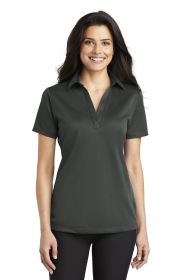 Port Authority Ladies Silk Touch Performance Polo L540 (Color: Steel Grey, size: 3XL)