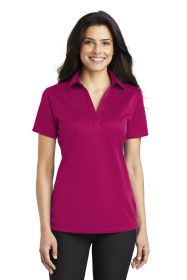 Port Authority Ladies Silk Touch Performance Polo L540 (Color: Pink Raspberry, size: S)