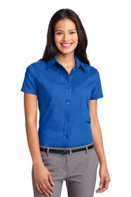 Port Authority Ladies Short Sleeve Easy Care Shirt L508 (Color: Strong Blue, size: XXL)