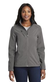 Port Authority Ladies Welded Soft Shell Jacket L324 (Color: Deep Smoke, size: M)