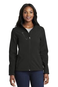 Port Authority Ladies Welded Soft Shell Jacket L324 (Color: Black, size: 4XL)