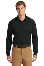 CornerStone Select Long Sleeve Snag-Proof Tactical Polo CS410LS (Color: Black, size: 3XL)