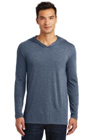 District Perfect Tri Long Sleeve Hoodie DM139 (Color: Navy Frost, size: 3XL)