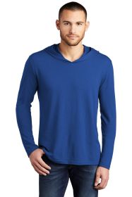 District Perfect Tri Long Sleeve Hoodie DM139 (Color: Deep Royal, size: 3XL)